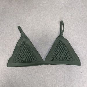 Olive green bikini top